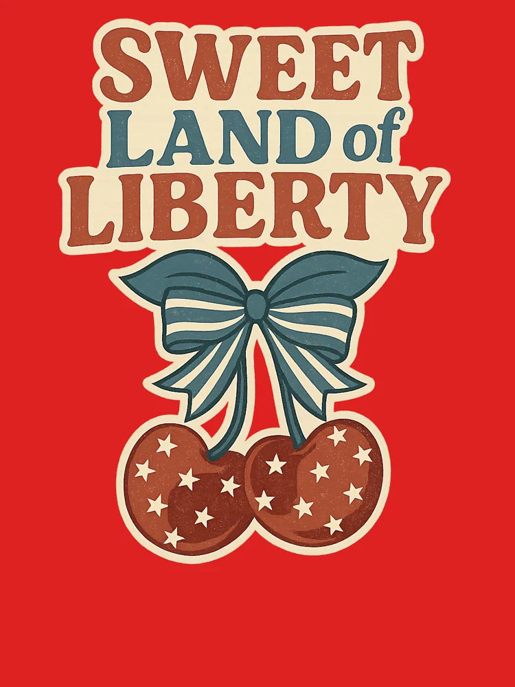 Sweet Land of Liberty – Retro Americana Cherry Design Classic T-Shirt