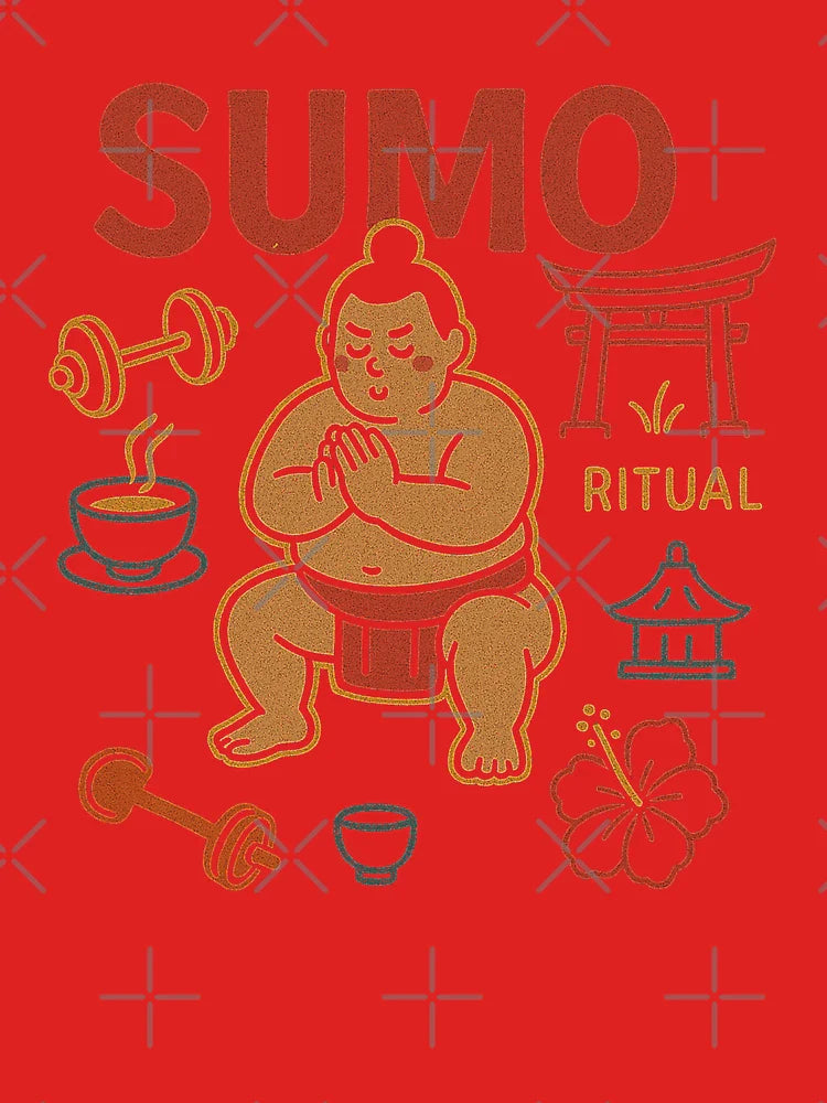 Retro Sumo Ritual and Strength Training Art Classic T-Shirt