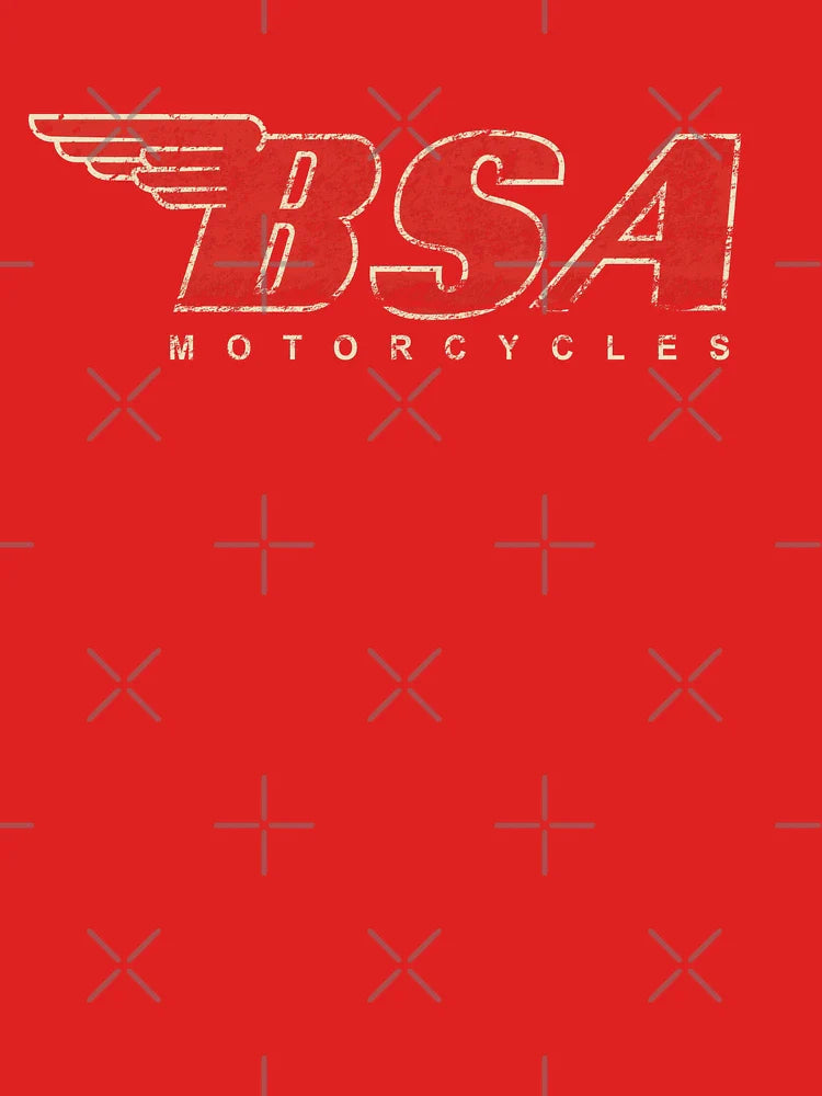 BSA Motorcycle Distressed Design Logo T Shirt Classic T-Shirt
