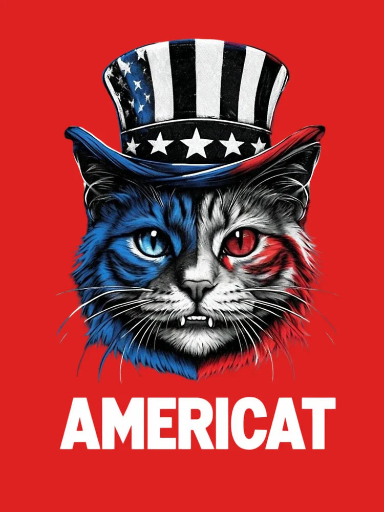 Americat – Funny Patriotic Cat Design for 4th of July Classic T-Shirt