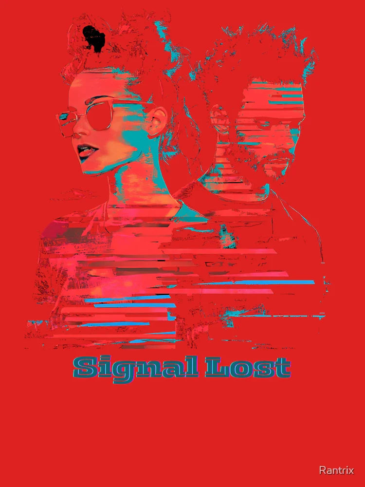 Signal Lost -  Neon T-shirt (With Text) Classic T-Shirt