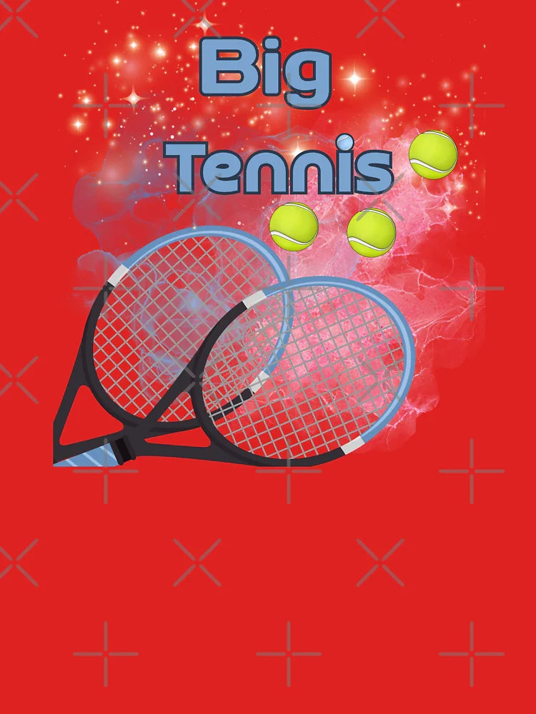 Big tennis. Tennis rackets, tennis ball. Classic T-Shirt