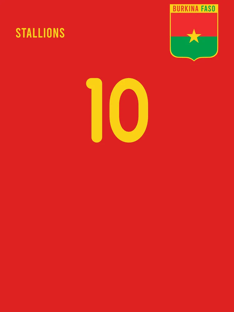 Burkina Faso Soccer Pride Retro Football Jersey for Fans Classic T-Shirt