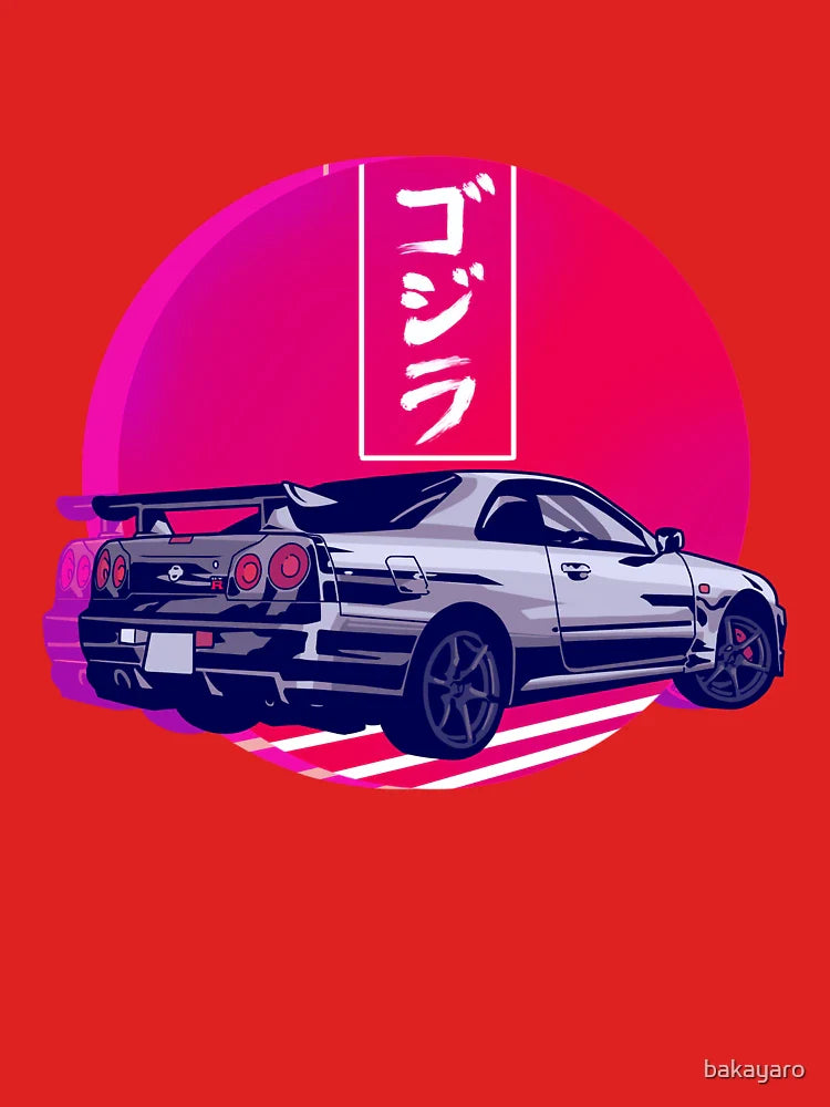 GTR R34 Gojira Sunset Classic T-Shirt