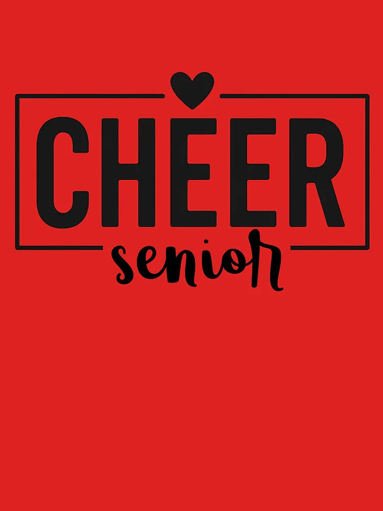 Cheer Senior Minimalist Heart Boxed Design Classic T-Shirt