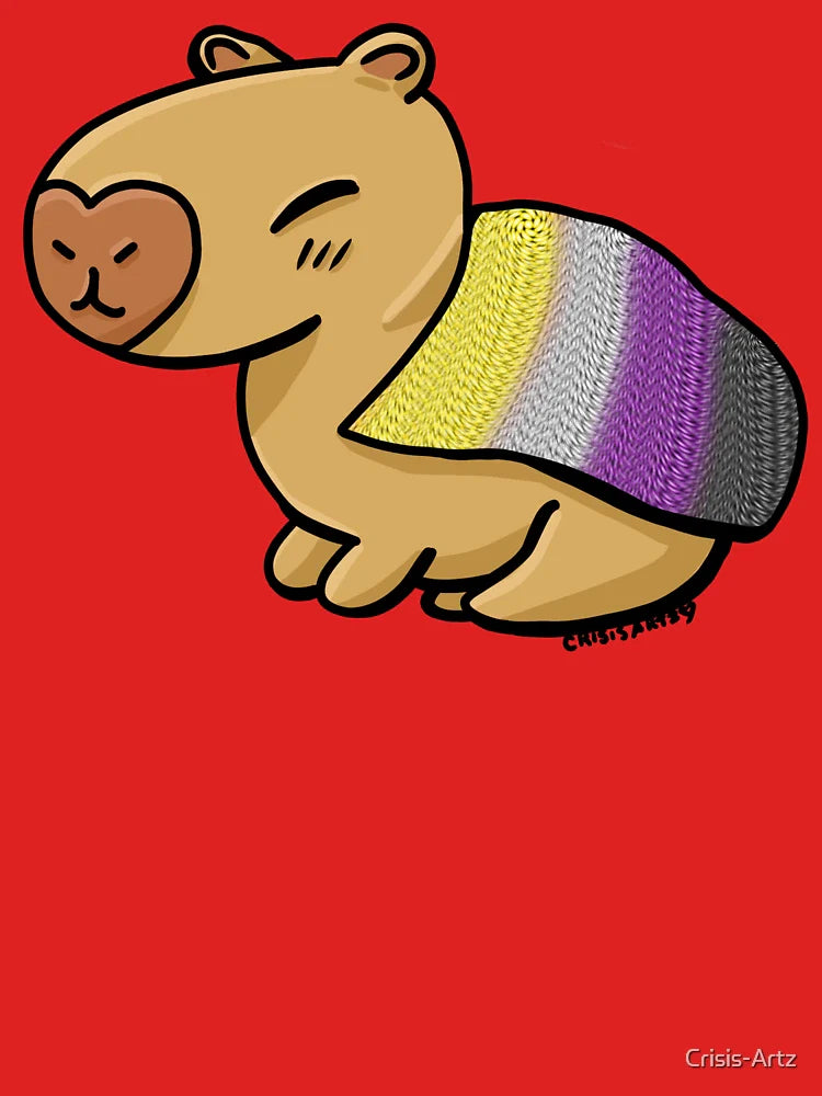 Pride Capybara- Nonbinary Classic T-Shirt