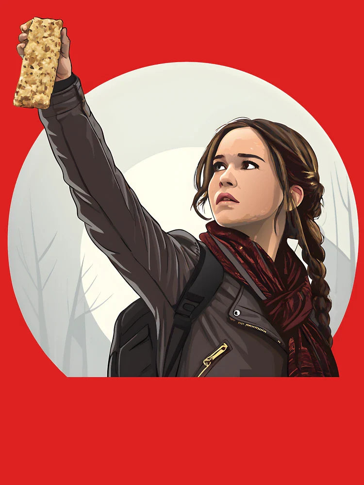 The Hunger Games Snack Edition Funny Katniss Granola Bar Parody Classic T-Shirt