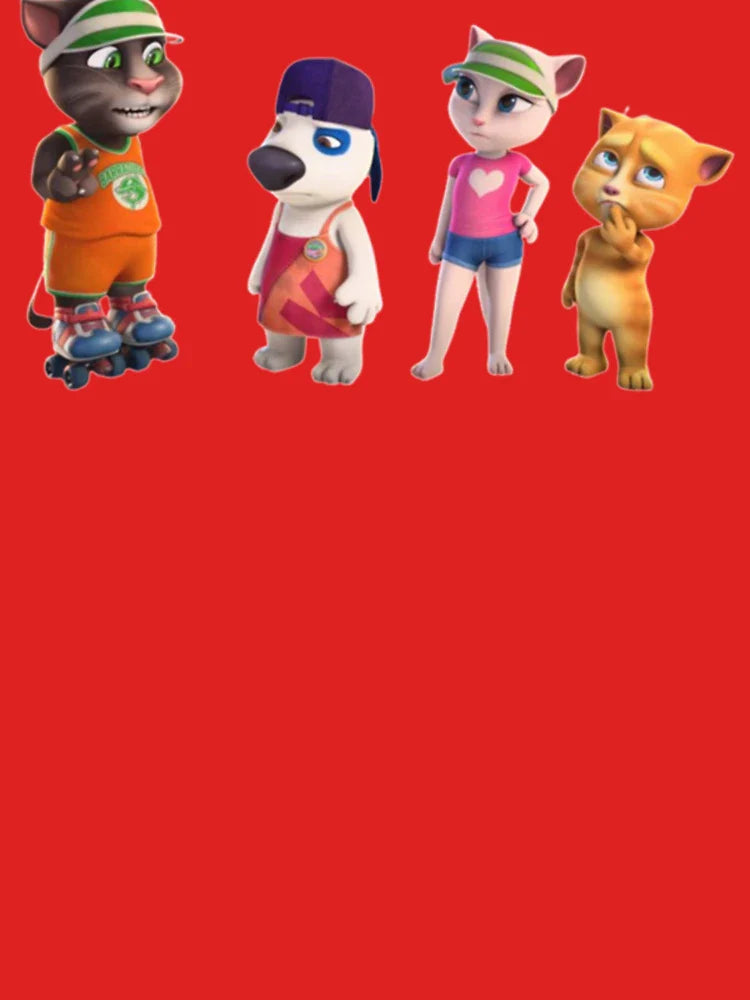 Talking Tom _amp_ Friends Play Tennis   Classic T-Shirt