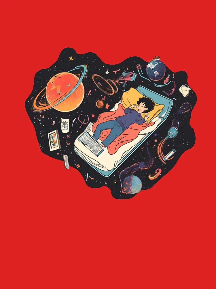Dream in Orbit – Digital Overload in Space Classic T-Shirt