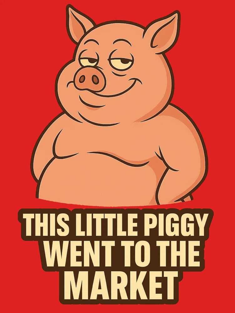 Smug Pig Shirt – “This Little Piggy Went to the Market” Funny Meme Tee Classic T-Shirt