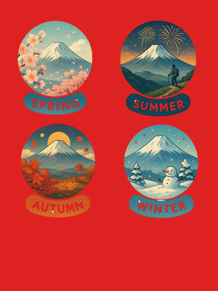 Mt. Fuji Through the Seasons – Japan’s Fourfold Beauty Classic T-Shirt