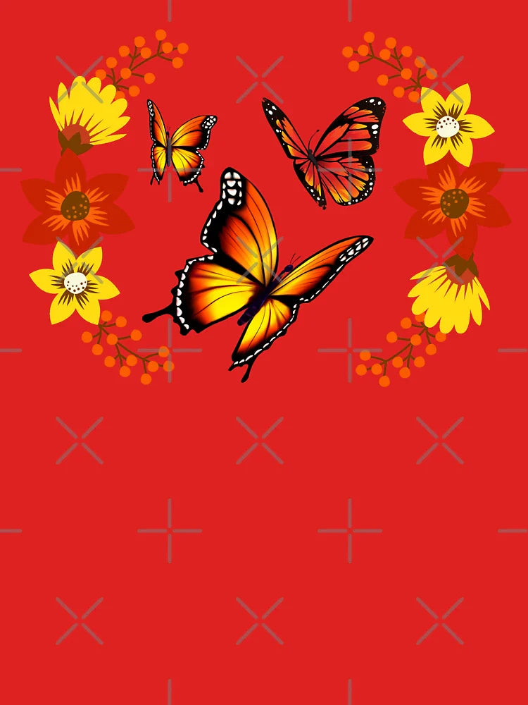 Golden Butterfly Bloom Elegance Classic T-Shirt