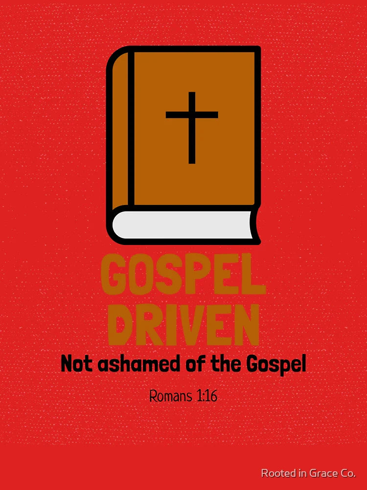 Gospel-Driven Shirt – Romans 1:16 Bible Verse – Christian Faith Apparel Classic T-Shirt