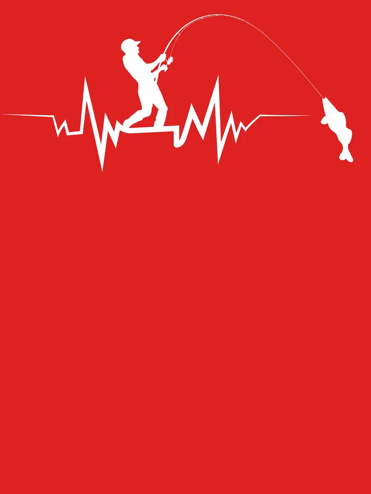 Fishing Heartbeat Design for Fishermen Classic T-Shirt