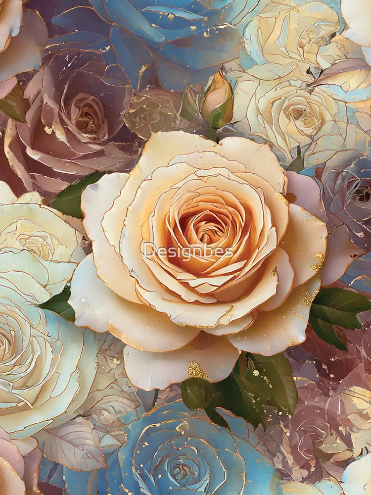 Dreamy Vintage Rose Flowers Classic T-Shirt