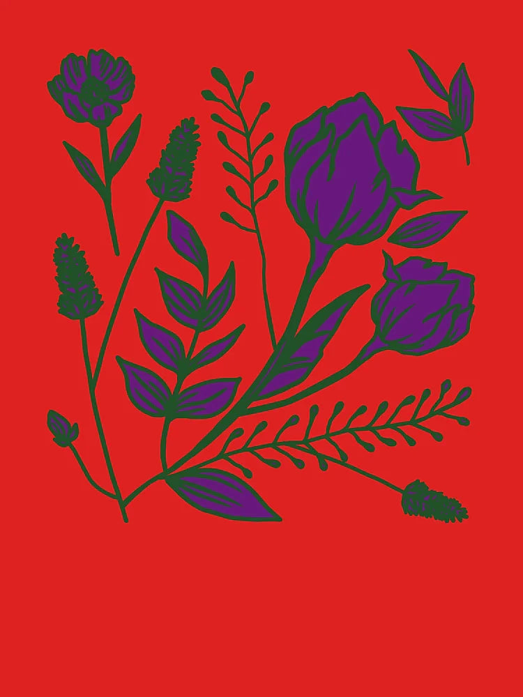 Purple-flowers  Classic T-Shirt