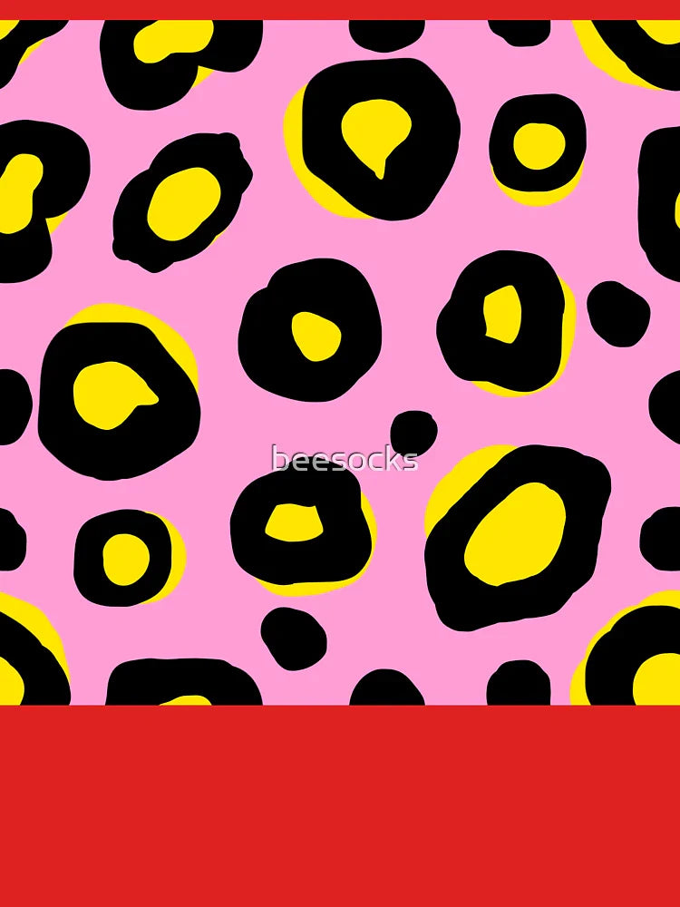 Leopard print pink lemonade oversized animal print pink yellow Classic T-Shirt