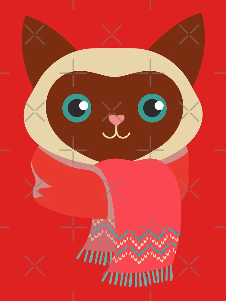 Cat and knitting kawaii cat with yarn ball Classic T-Shirt