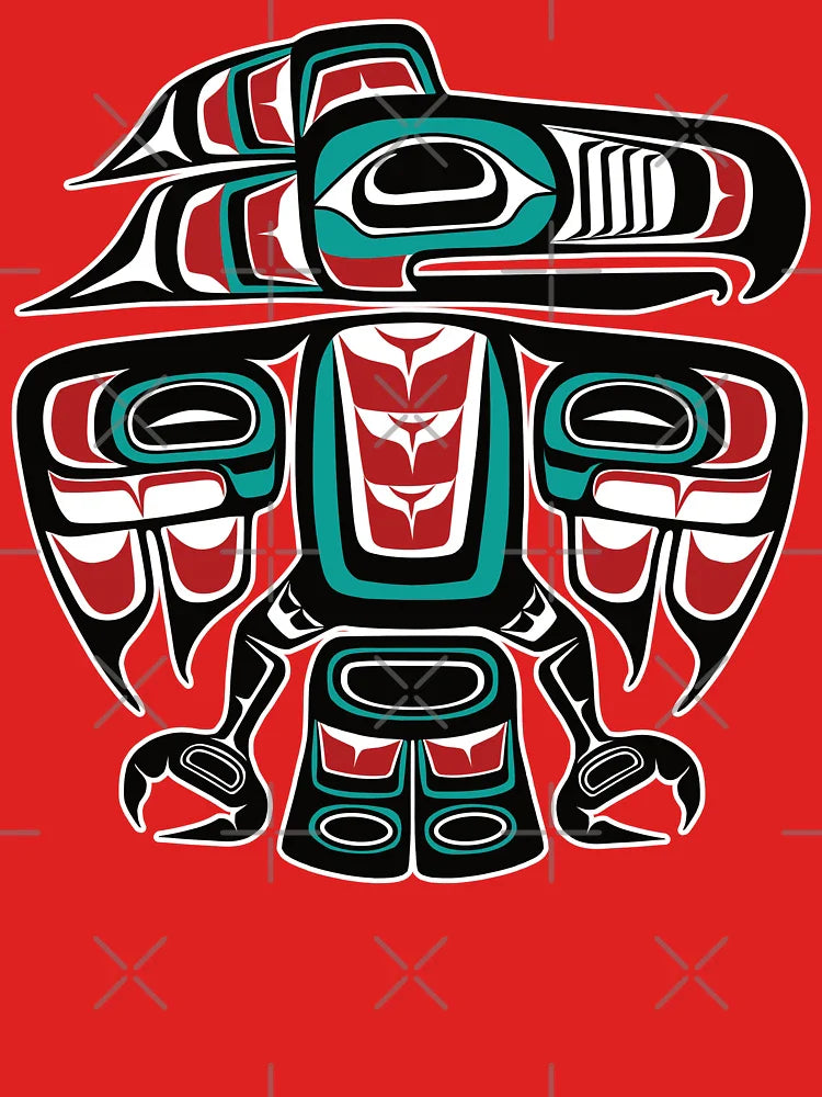 Haida Tlingit Native Raven Totem Classic T-Shirt