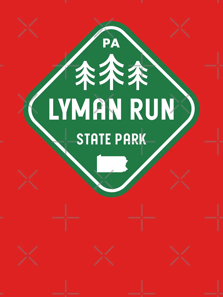 Lyman Run State Park Pennsylvania Rhombus Classic T-Shirt