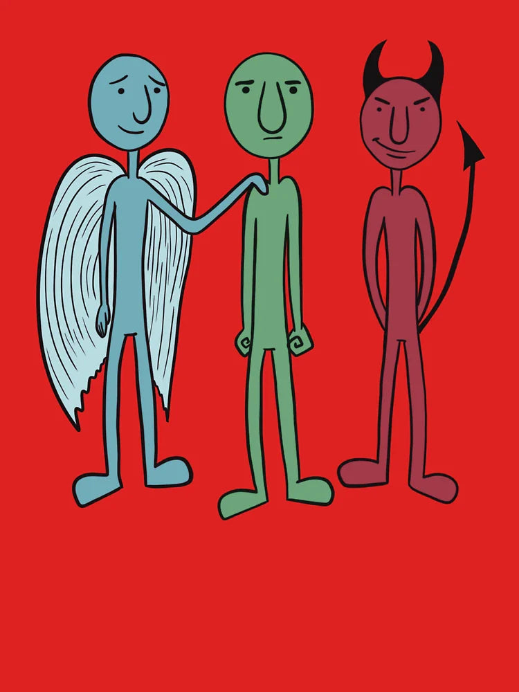 Angel and devil decision  Classic T-Shirt
