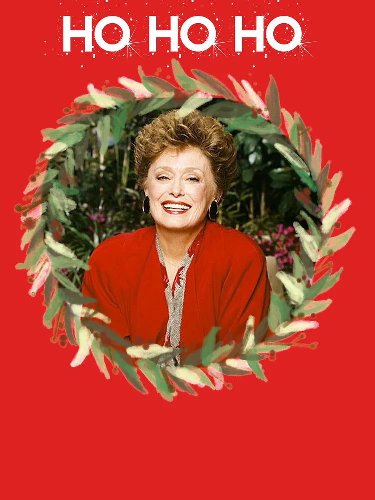 HO HO HO - Blanche Devereaux Christmas from the Golden Girls (White) Classic T-Shirt