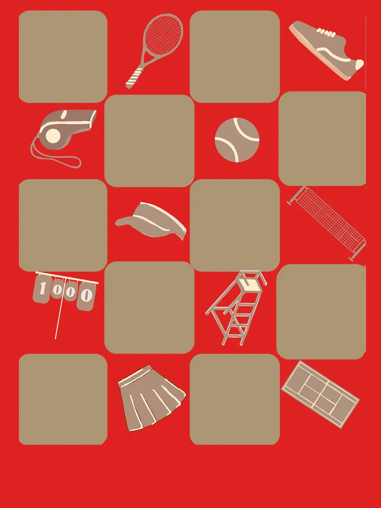 Tennis and checkerboard  Classic T-Shirt