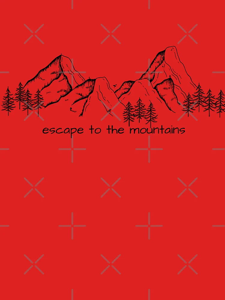 Can you find the 9 people who 'escaped to the mountains'? Classic T-Shirt