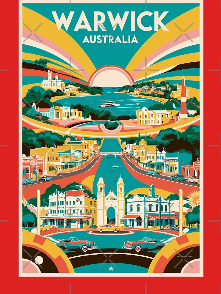 Warwick Australia Vintage Travel Tourism Classic T-Shirt