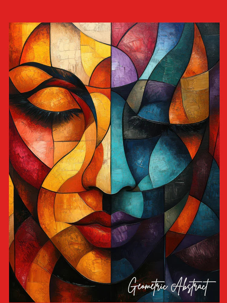 Face art collage. Abstract painting. Hand-drawn illustration. Classic T-Shirt