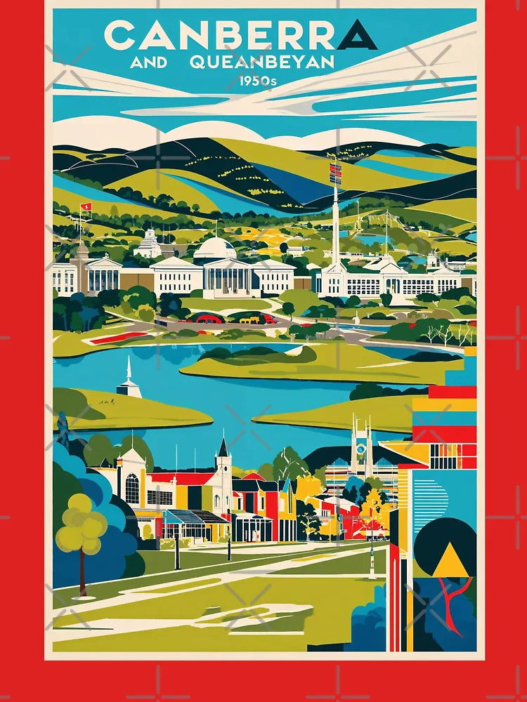 Canberra Australia Vintage Travel Tourism Classic T-Shirt