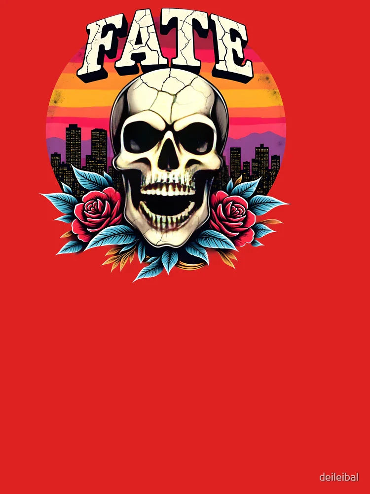 Fate Skull City Roses Classic T-Shirt