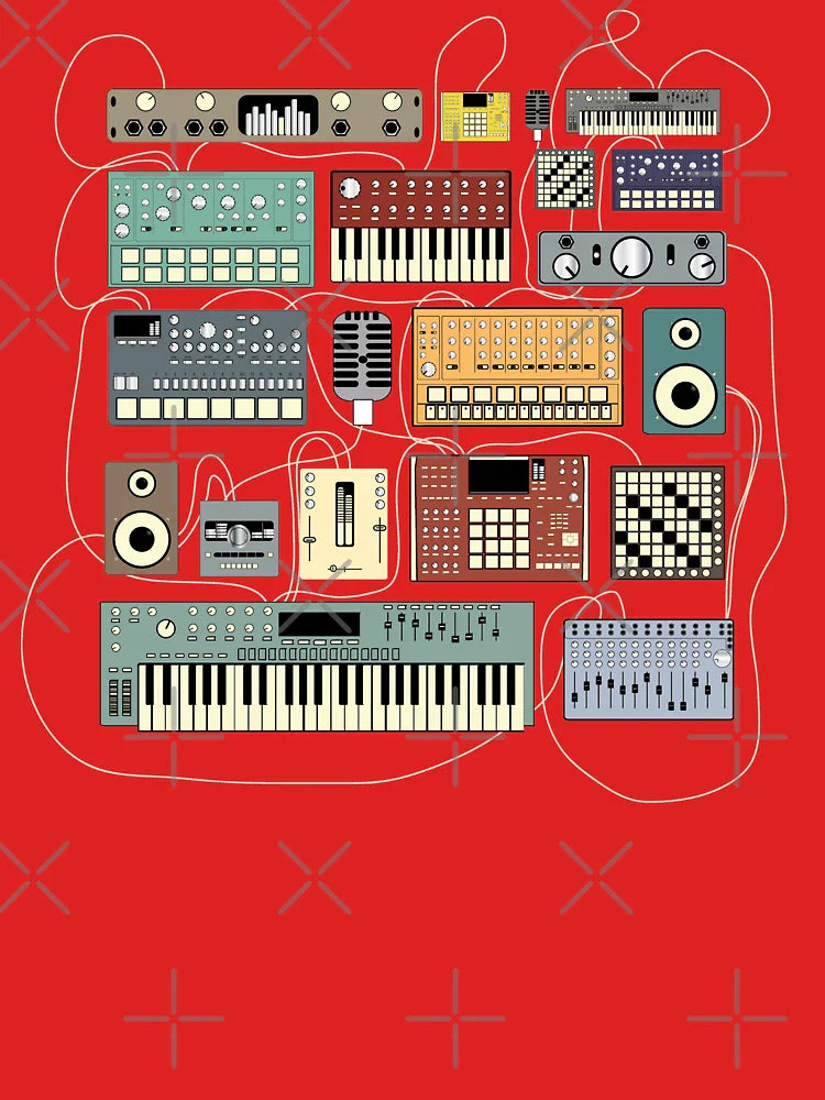 Electronic musician Synthesizer and Drum Machine Dj Classic T-Shirt