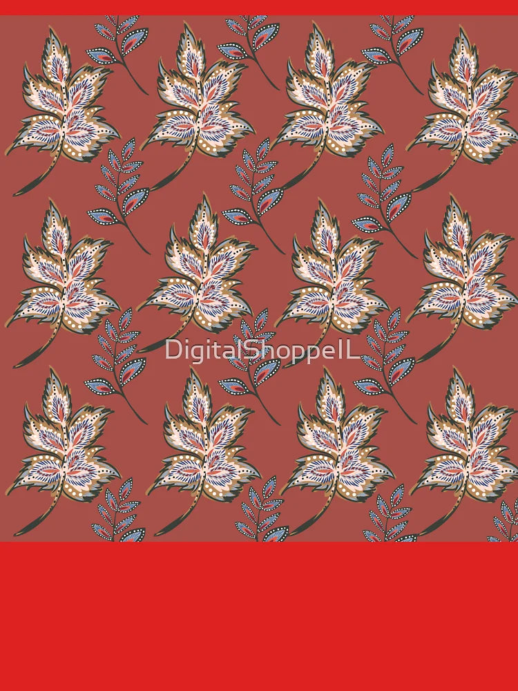 Floral Pattern Of Warm Earth Tones Classic T-Shirt