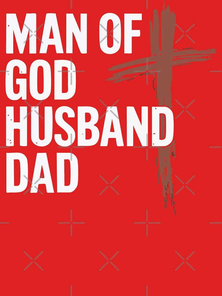 Man of God Husband Dad Shirt. Christian Father’s Day Gift for Faithful Men. Classic T-Shirt