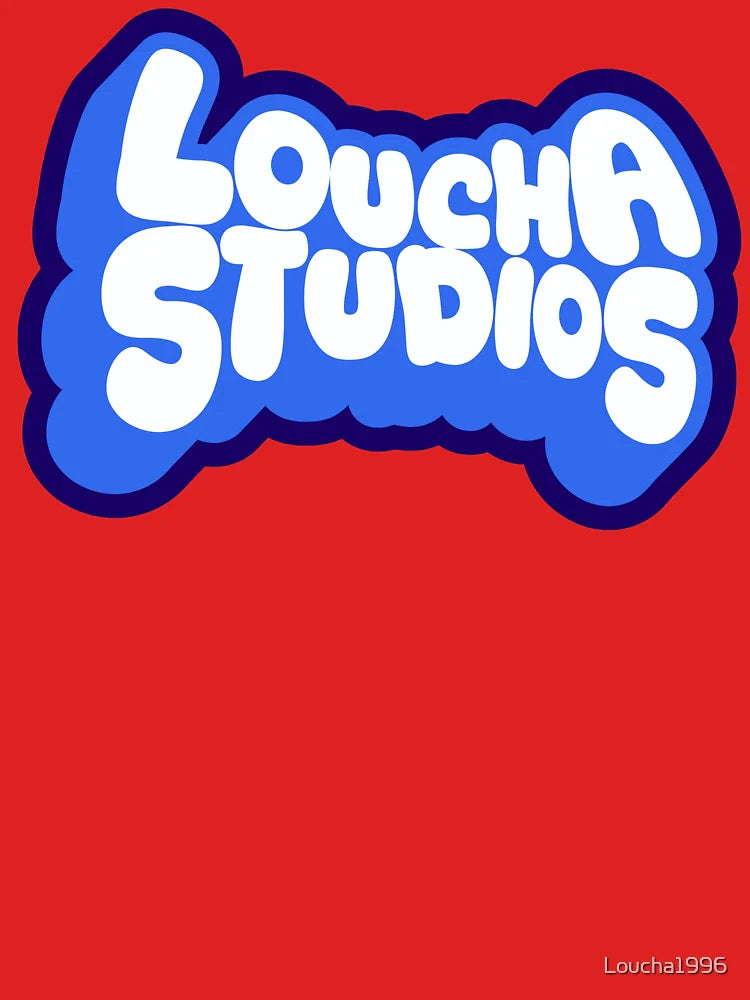LOUCHA STUDIOS logo (Blue) Classic T-Shirt
