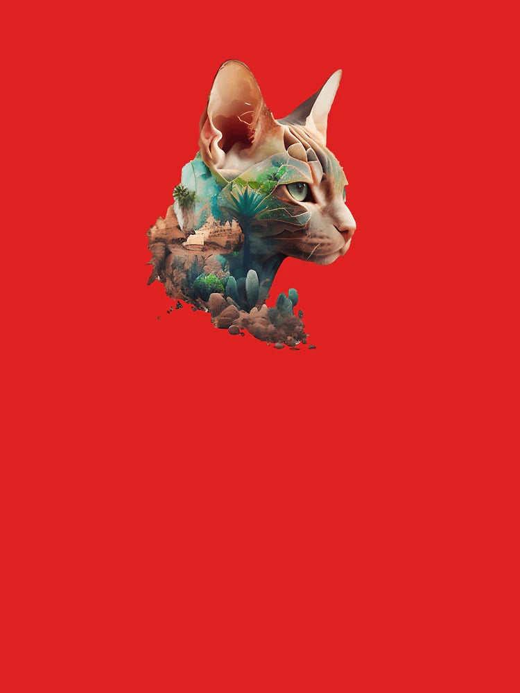 Sphynx Desert Harmony Art Print Classic T-Shirt