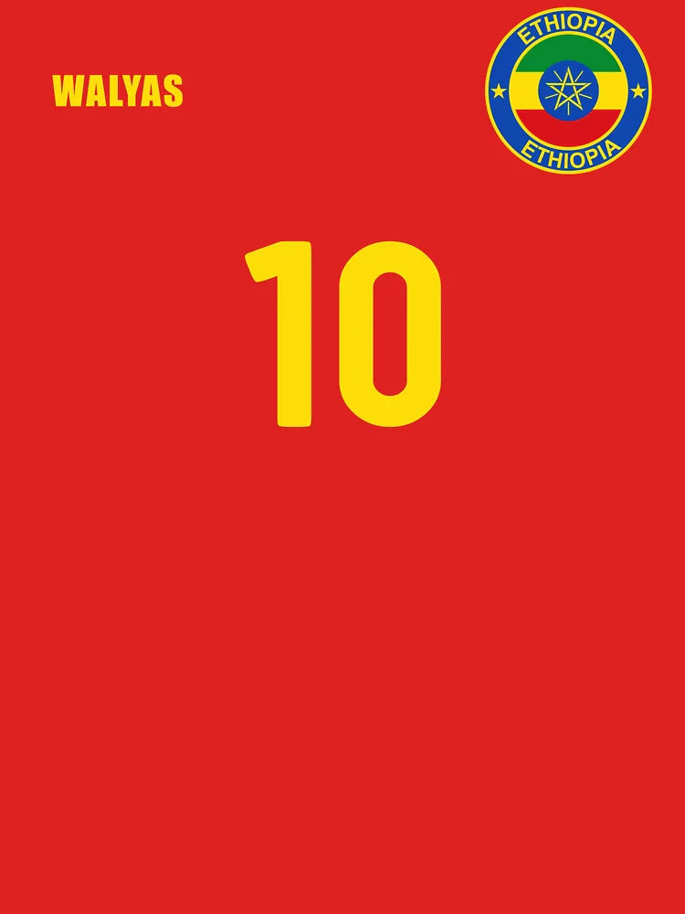 Ethiopia Soccer Pride Retro Football Jersey for Fans Classic T-Shirt