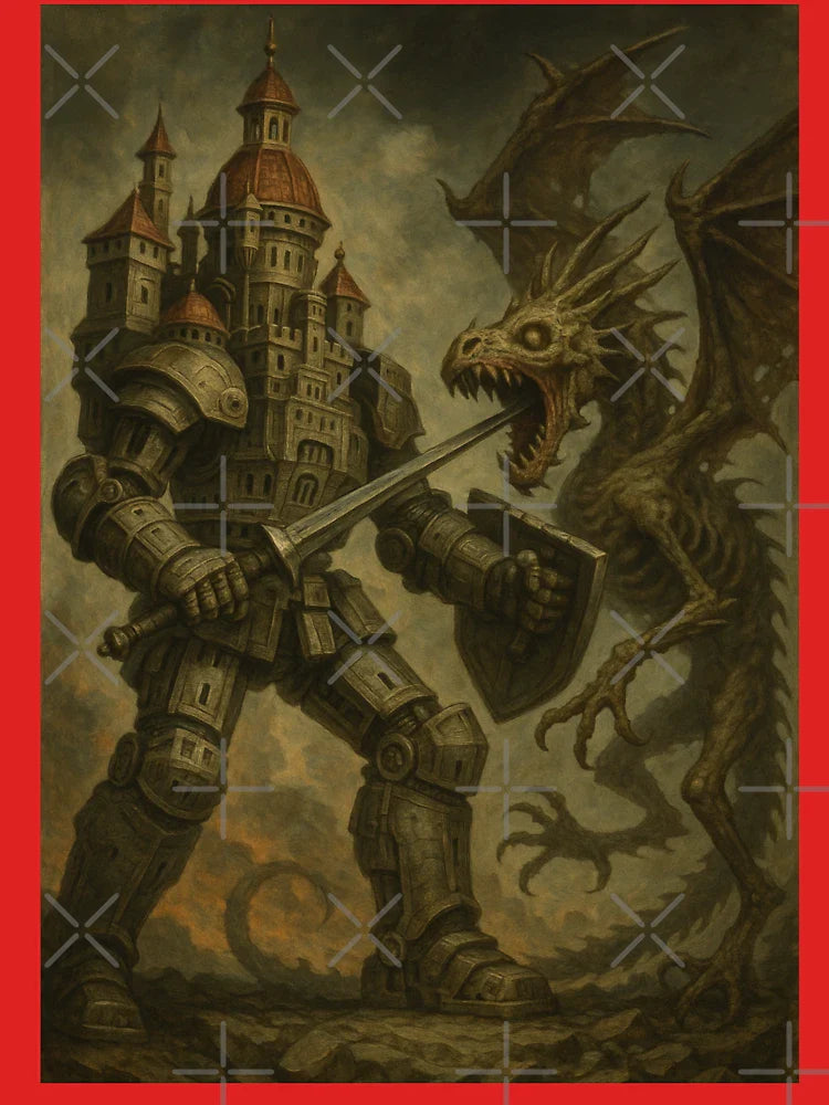 Mech-Castle Vs. Zombie Dragon Classic T-Shirt