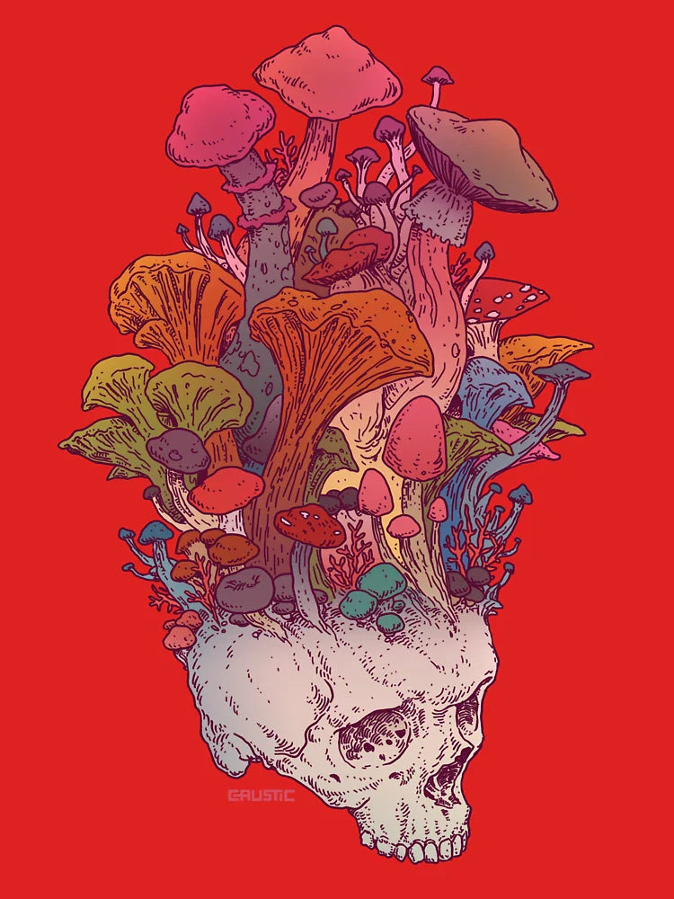 Skull Mushroom Classic T-Shirt