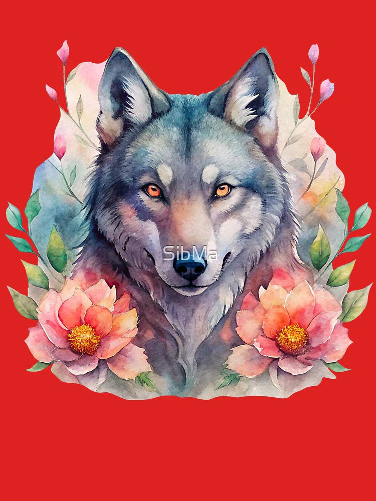 Florian the Floral Wolf Classic T-Shirt