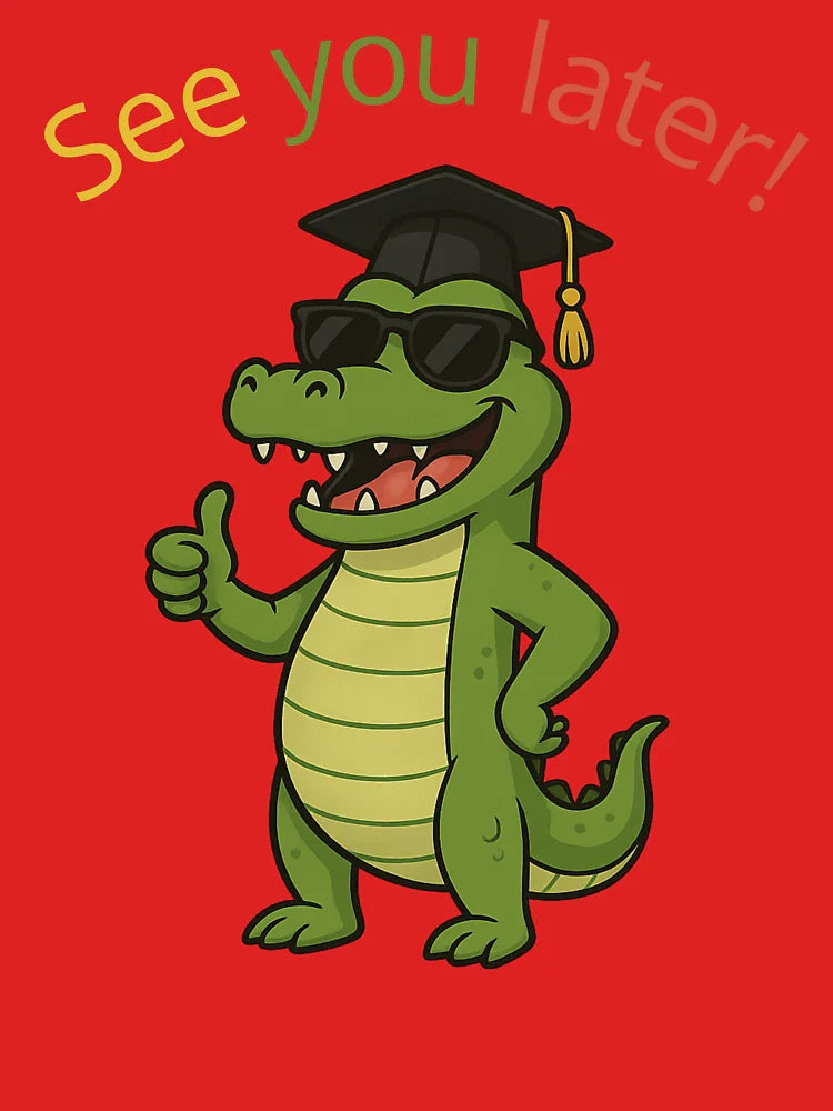 Funny Graduation Alligator – Summer Teacher Celebration Tee Classic T-Shirt