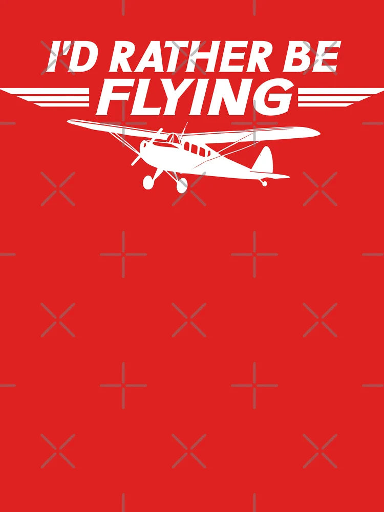 I'd Rather Be Flying - Funny Pilot & Aviation Airplane Classic T-Shirt