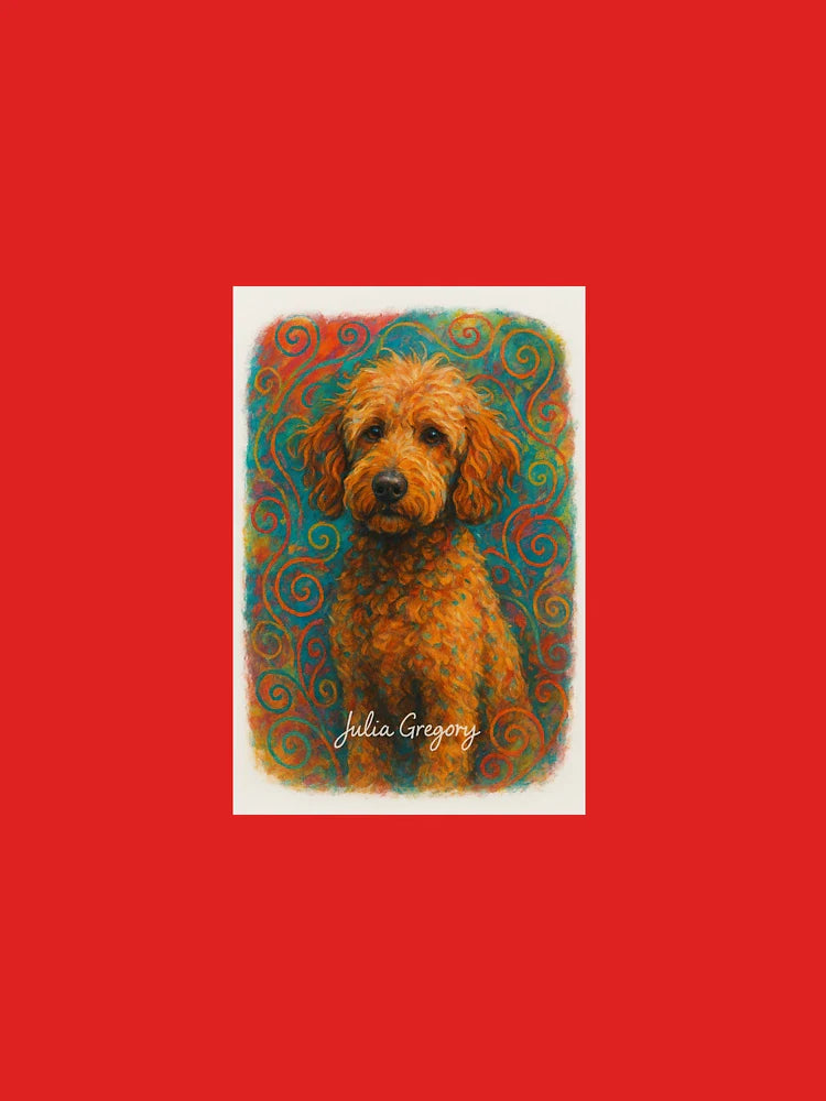 Mixed art media poodle Classic T-Shirt