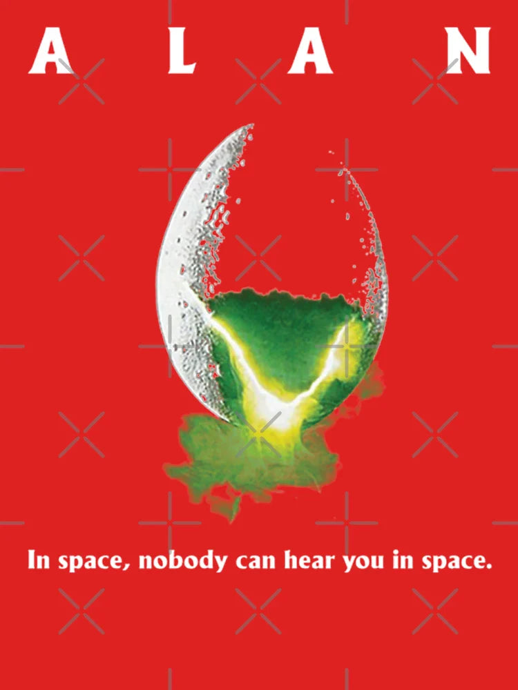 Alan In Space Nobody Can Hear You In Space Classic T-Shirt