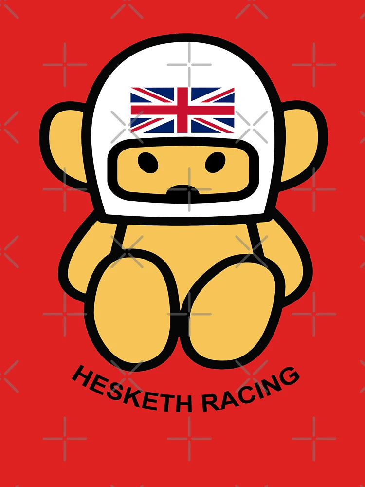 JAMES HUNT Teddy bear-breasted HESKETH RACING White helmet Classic T-Shirt