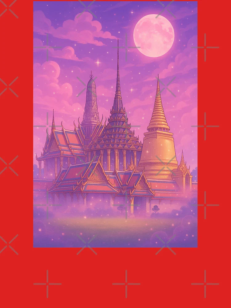 Grand Palace Bangkok Thailand Retro Aesthetic Classic T-Shirt
