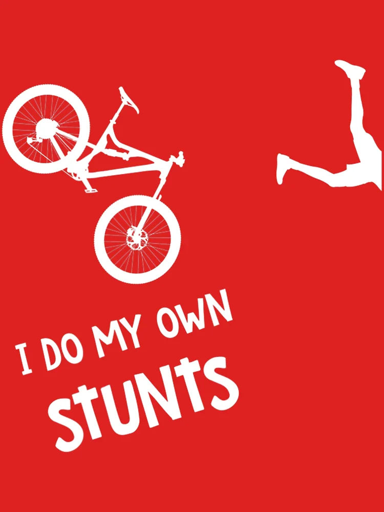 I Do My Own Stunts Mountain Bike Shirt - Funny MTB Classic T-Shirt