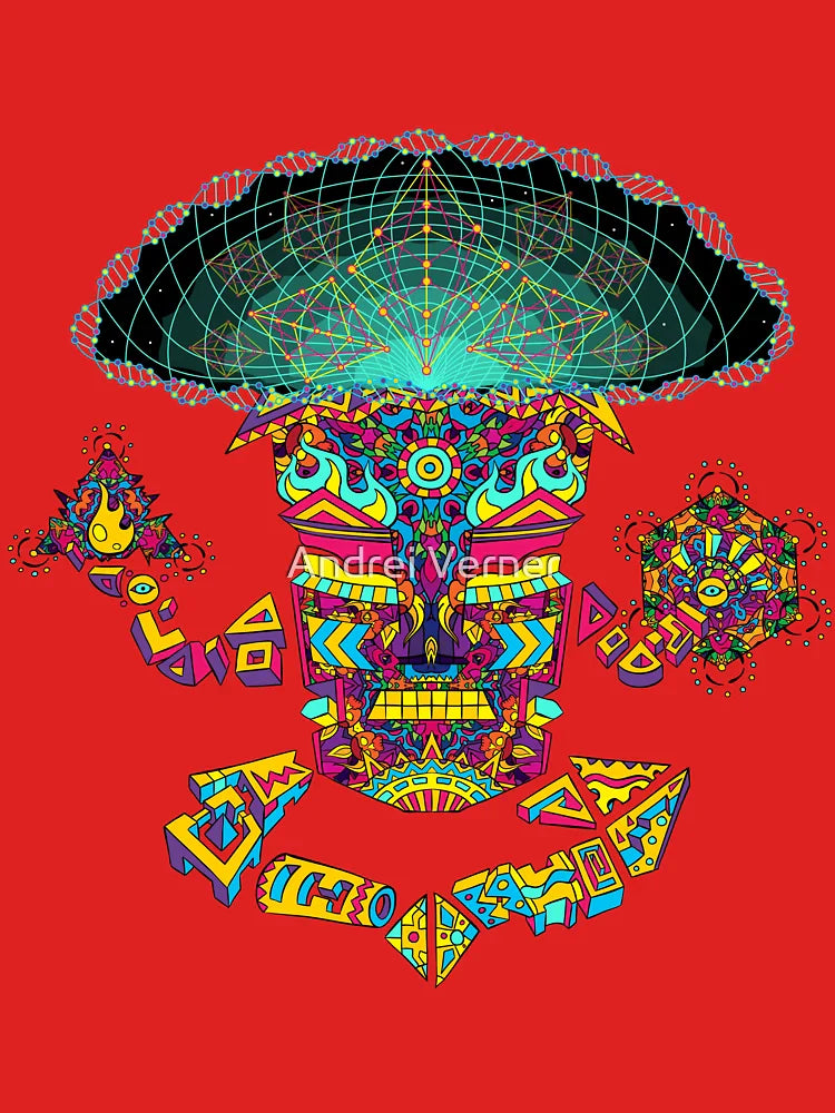 Golden Teacher Mushroom God Classic T-Shirt