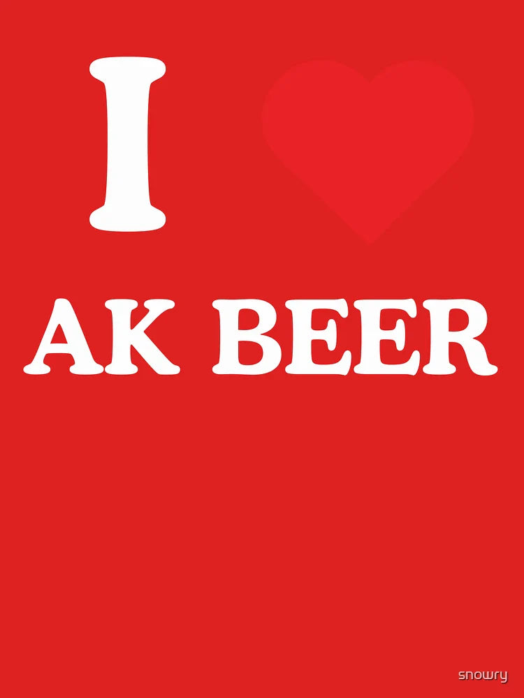 I heart AK beer Alaska local beer lover craft beer drinker Classic T-Shirt